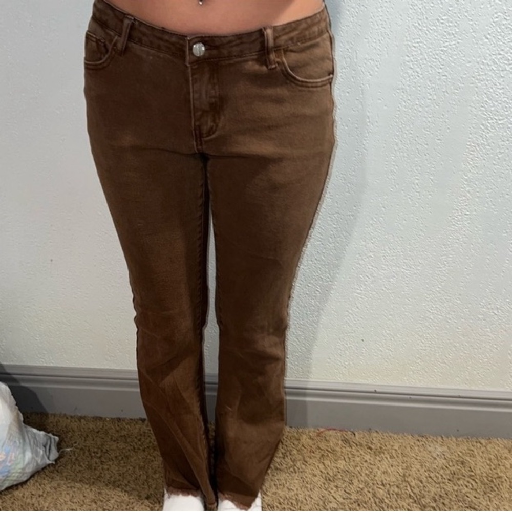 SHIEN brow flare jeans, size 8